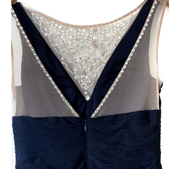 LE CHATEAU Embellished Lace Illusion Dress FORMAL - Picture 3 of 3